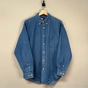 Vintage 90s Tommy Hilfiger Denim Button Up